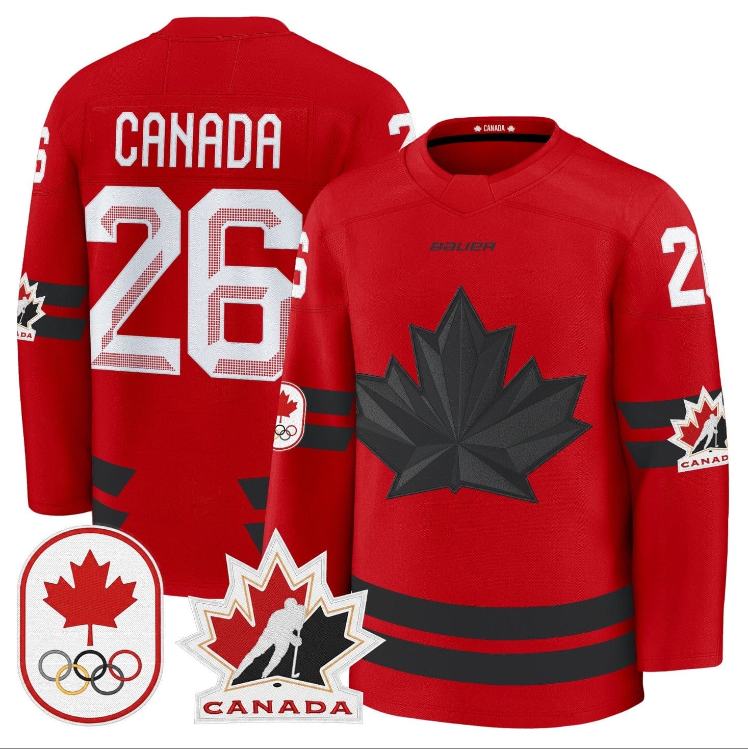 Canada Jersey #26 Canada Olympic Premium Hockey Stitched 2 Canada Jersey #26 Canada Olympic Premium Hockey Stitched - Image 2