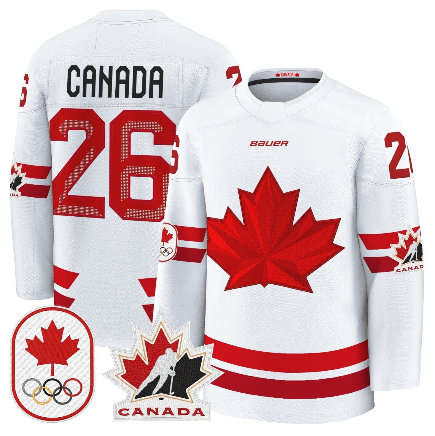 Canada Jersey #26 Canada Olympic Premium Hockey Stitched 3 Canada Jersey #26 Canada Olympic Premium Hockey Stitched - Image 3