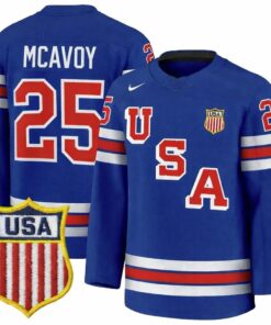 Charlie McAvoy Jersey #25 Team USA Winter Olympics 2026 Hockey Premium STITCHED BLue