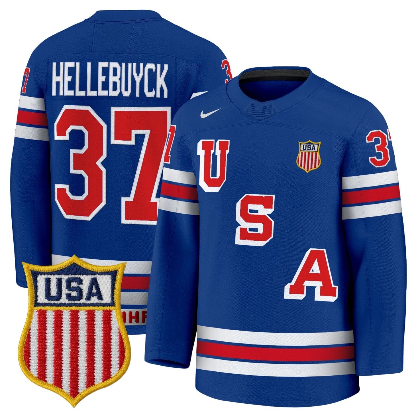 Connor Hellebuyck Jersey #37 USA Olympic 2026 Premium Hockey Stitched 1 Connor Hellebuyck Jersey #37 USA Olympic 2026 Premium Hockey Stitched