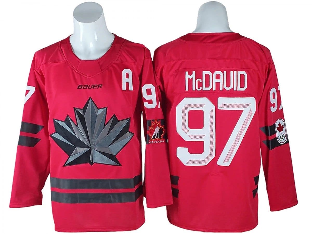 Connor McDavid Jersey #97 Winter Olympics Team Canada 2026 Hockey Stitched - Image 2
