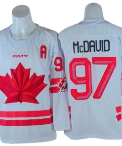 Connor McDavid Jersey 97 Winter Olympics Team Canada 2026 Hockey Stitched White