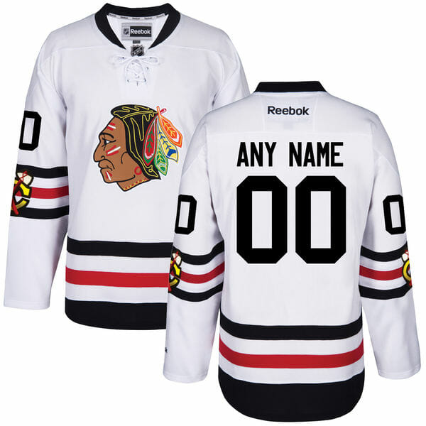 Custom Chicago Blackhawks Jersey Name And Number 2017 Winter Reebok Classic