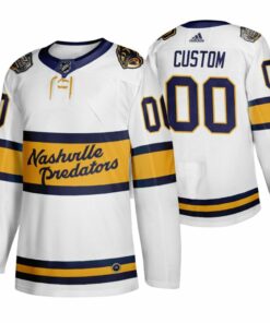 Custom Nashville Predators Jersey Name And Number 2020 Winter White Classic