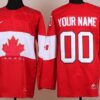 Custom Olympics Canada Jersey Name And Number 2014 Red