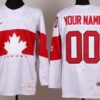 Custom Olympics Canada Jersey Name And Number 2014 White 5 Custom Olympics Canada Jersey Name And Number 2014 White