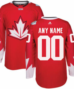 Custom Olympics Canada Jersey Name And Number 2016 Red Hockey World Cup of Hockey Premier