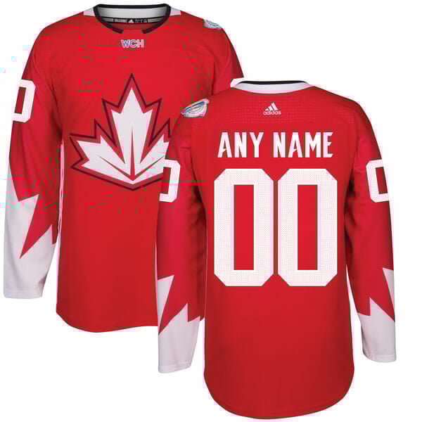 Custom Olympics Canada Jersey Name And Number 2016 Red Hockey World Cup of Hockey Premier 1 Custom Olympics Canada Jersey Name And Number 2016 Red Hockey World Cup of Hockey Premier