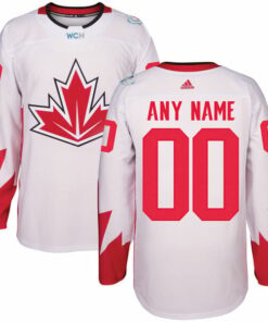 Custom Olympics Canada Jersey Name And Number 2016 White Hockey World Cup of Hockey Premier