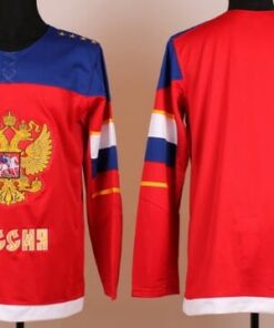 Custom Olympics Russia Jersey Name And Number 2014 Red