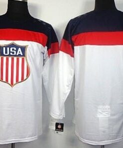 Custom Olympics USA Jersey Name And Number 2014 White