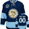 Custom Pittsburgh Penguins Jersey Name And Number 2011 Navy Blue Winter Classic