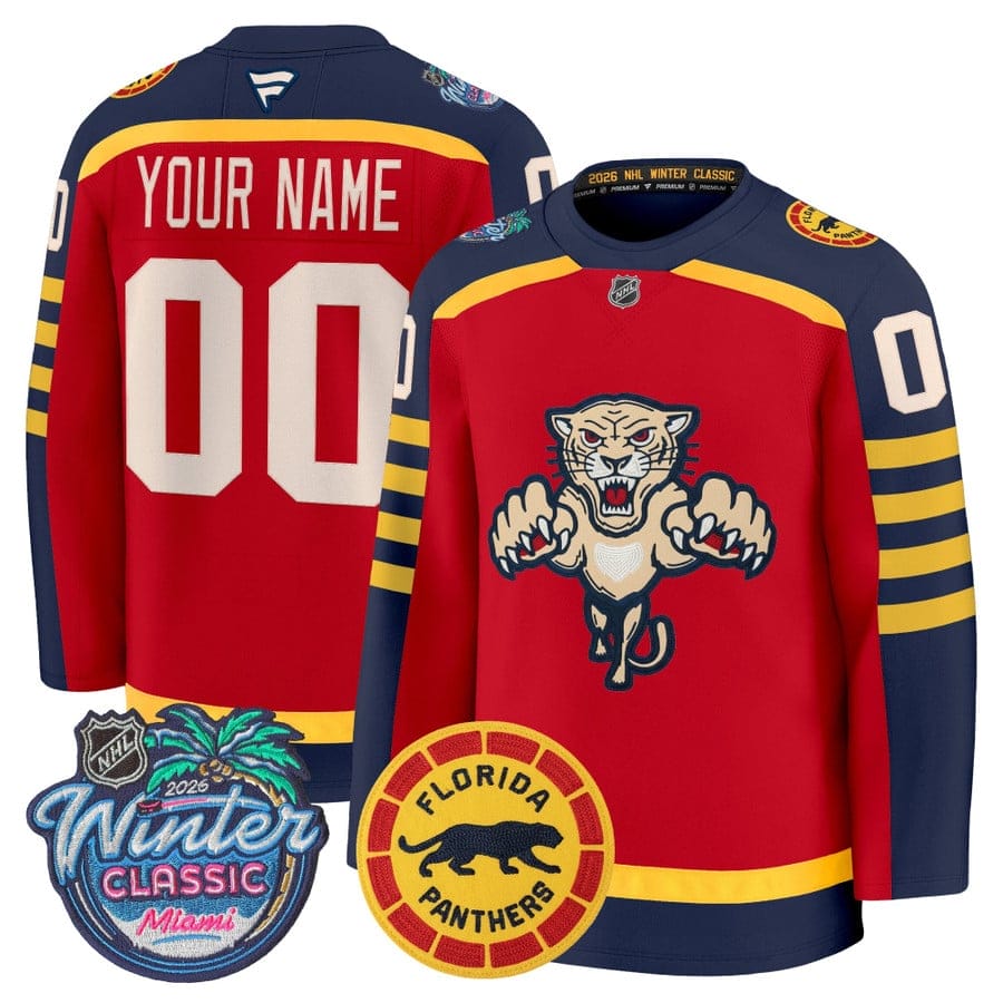 CustomFloridaPanthersJerseyName Number2026WinterClassicPremiumStitched