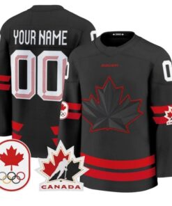 Custom Canada Olympic Jersey Name, Number 2026 Premium Hockey All Stitched