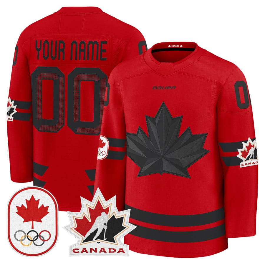 Custom Canada Olympic Jersey Name, Number Premium Hockey 2026 Stitched - Image 3