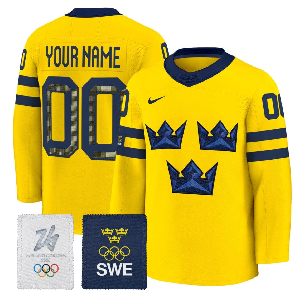 Custom Sweden Olympic 2026 Jersey Name Number Premium All Stitched Gold 5f5fce84 7201 42a8 b500 ca1ce362934c
