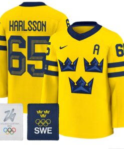 Erik Karlsson Jersey #65 Sweden Olympic 2026 Premium All Stitched