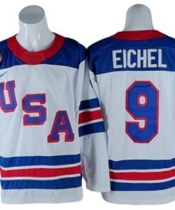 Alternative view of Jack Eichel Jersey #9 Winter Olympics Team USA 2026 Hockey Stitched