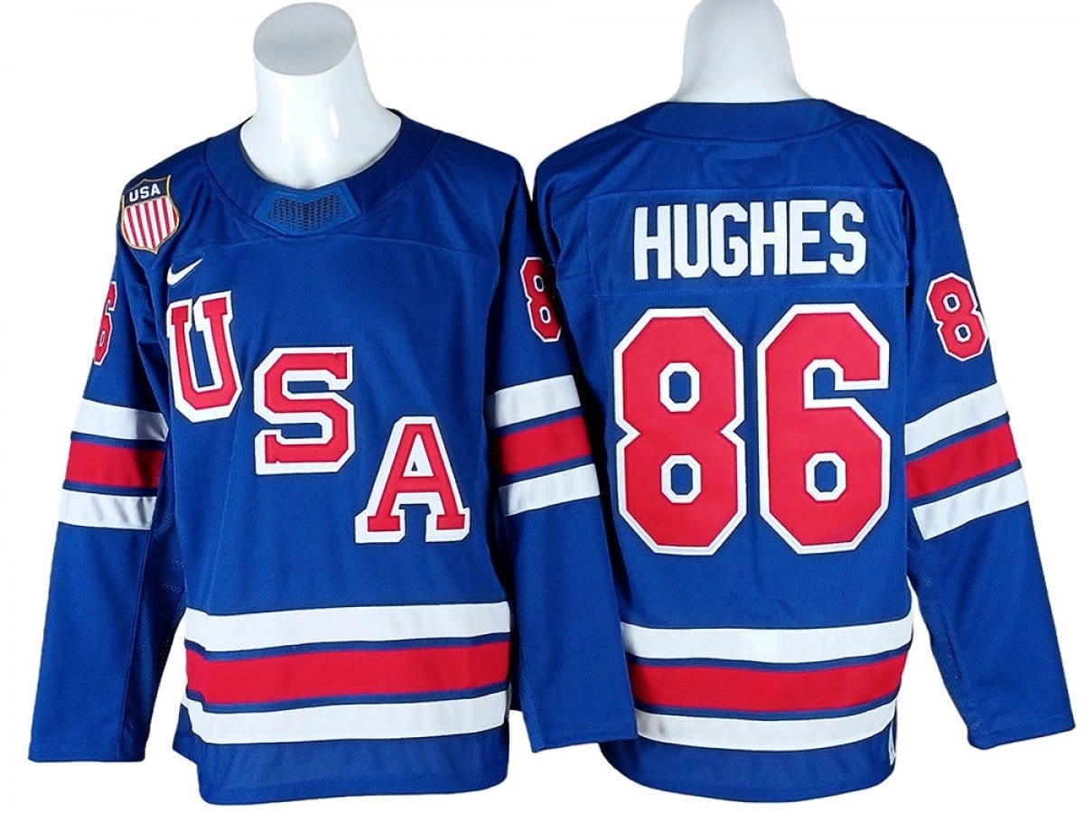 Jack Hughes Jersey #86 Winter Olympics Team USA 2026 Hockey Stitched