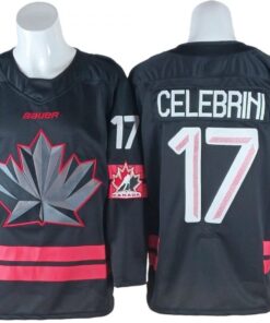 Macklin Celebrini Jersey #17 Winter Olympics Team Canada 2026 Stitched