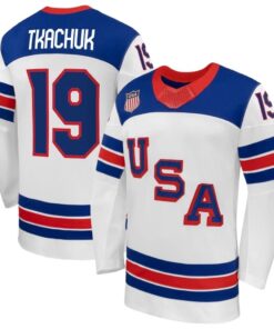 Matthew Tkachuk Jersey Team USA Winter Olympics 2026 Hockey Premium STITCHED White