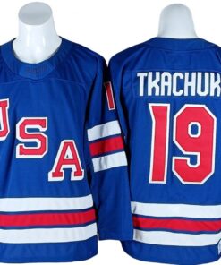 Matthew Tkachuk Jersey #19 Winter Olympics Team USA 2026 Hockey Stitched