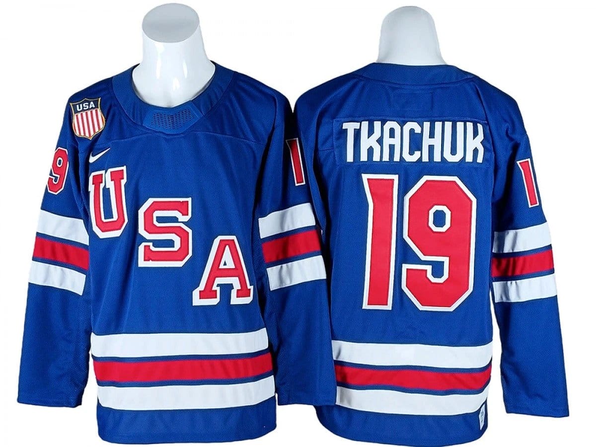 Matthew Tkachuk Jersey #19 Winter Olympics Team USA 2026 Hockey Stitched 1 Matthew Tkachuk Jersey #19 Winter Olympics Team USA 2026 Hockey Stitched