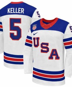 Megan Keller Jersey Team USA Winter Olympics 2026 Hockey Premium STITCHED White