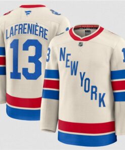 Men's New York Rangers #13 Alexis Lafreniere Cream 2026 Winter Classic Stitched Hockey Jersey