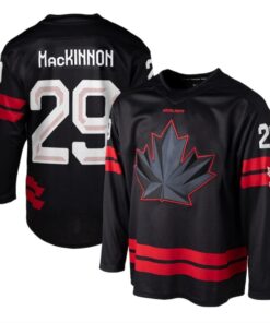 Nathan MacKinnon Jersey #29 Team Canada 2026 Winter Olympics Stitched Black