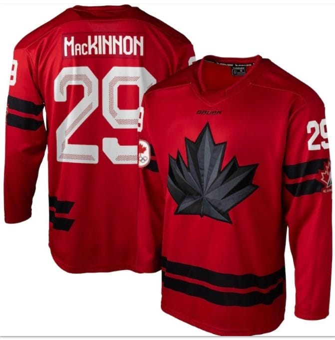 NathanMacKinnonJersey 29TeamCanada2026WinterOlympicsStitchedRed