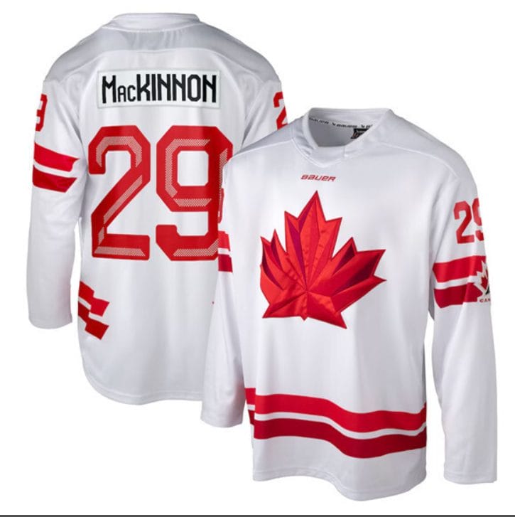 Nathan MacKinnon Jersey #29 Team Canada 2026 Winter Olympics Stitched White 5 NathanMacKinnonJersey 29TeamCanada2026WinterOlympicsStitchedWhite
