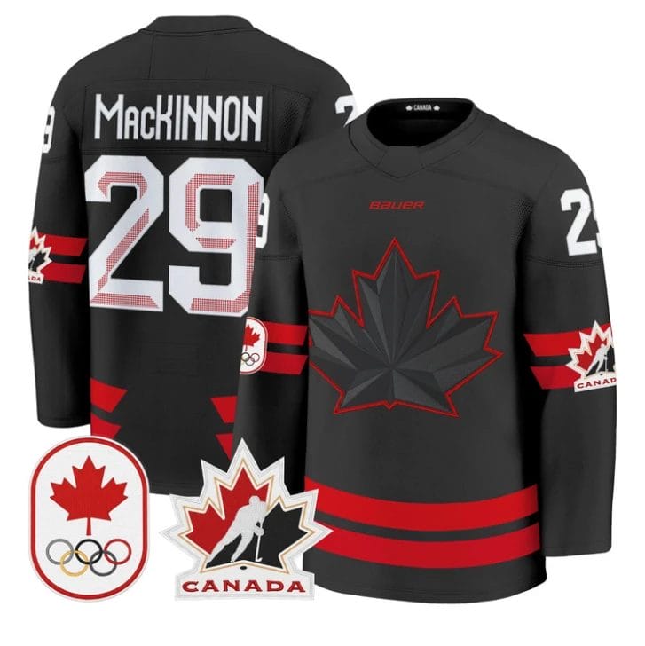 Nathan MacKinnon Jersey #29 Canada Olympic 2026 Premium Hockey Stitched