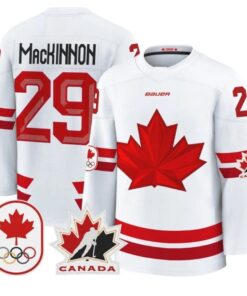Nathan MacKinnon Jersey 29 Canada Olympic 2026 Premium Hockey Stitched White