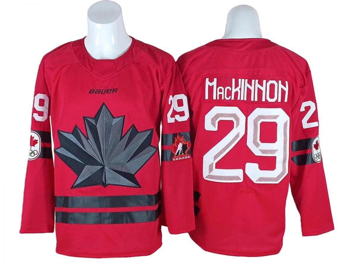 Nathan MacKinnon Jersey #29 Winter Olympics Team Canada 2026 Stitched 2 Nathan MacKinnon Jersey #29 Winter Olympics Team Canada 2026 Stitched - Image 2