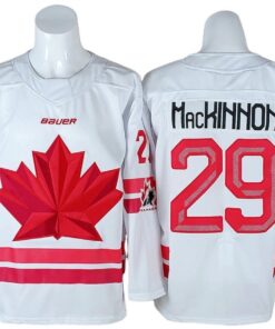 Nathan MacKinnon Jersey #29 Winter Olympics Team Canada 2026 Stitched 6 Nathan MacKinnon Jersey 29 Winter Olympics Team Canada 2026 Stitched White