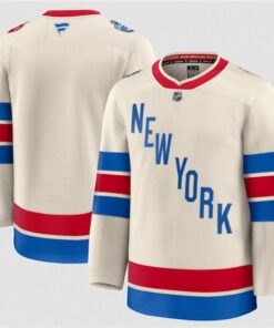 New York Rangers Blank Cream 2026 Winter Classic Stitched Hockey Jersey