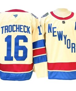 New York Rangers #16 Vincent Trocheck Beige 2026 NHL Winter Classic Jersey