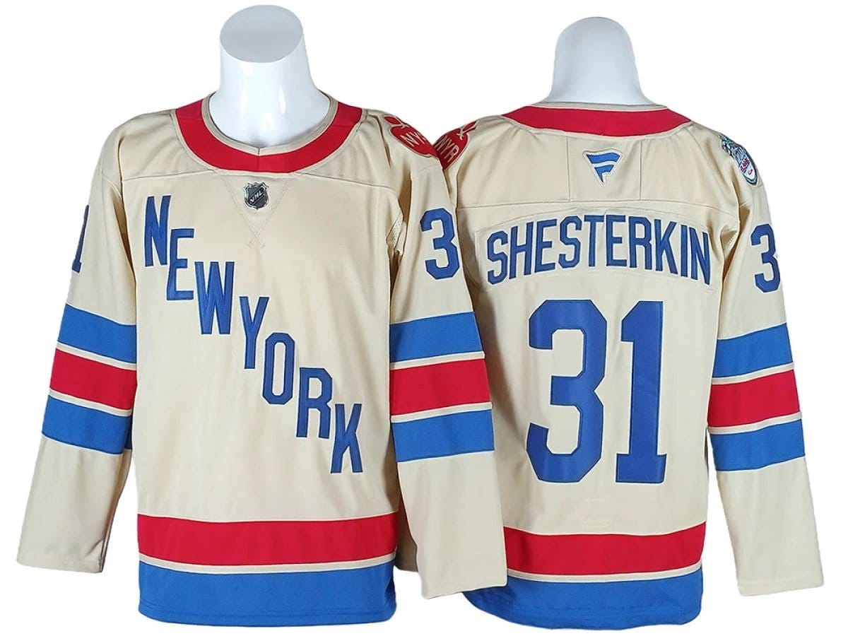 New York Rangers #31 Igor Shesterkin Beige 2026 NHL Winter Classic Jersey 1 New York Rangers #31 Igor Shesterkin Beige 2026 NHL Winter Classic Jersey