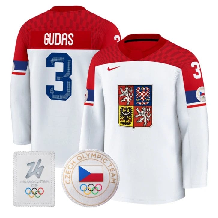Radko Gudas Jersey #3 Czechia Olympic 2026 Premium Hockey All Stitched 2 Radko Gudas Jersey #3 Czechia Olympic 2026 Premium Hockey All Stitched - Image 2