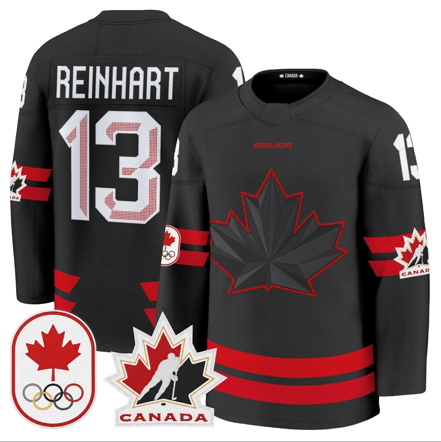 Sam Reinhart Jersey #13 Canada Olympic Premium Hockey Stitched