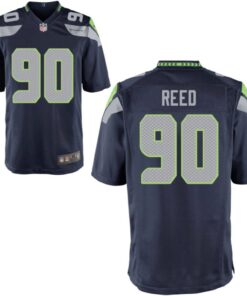 Jarran Reed College Navy Seattle Seahawks Game Jersey