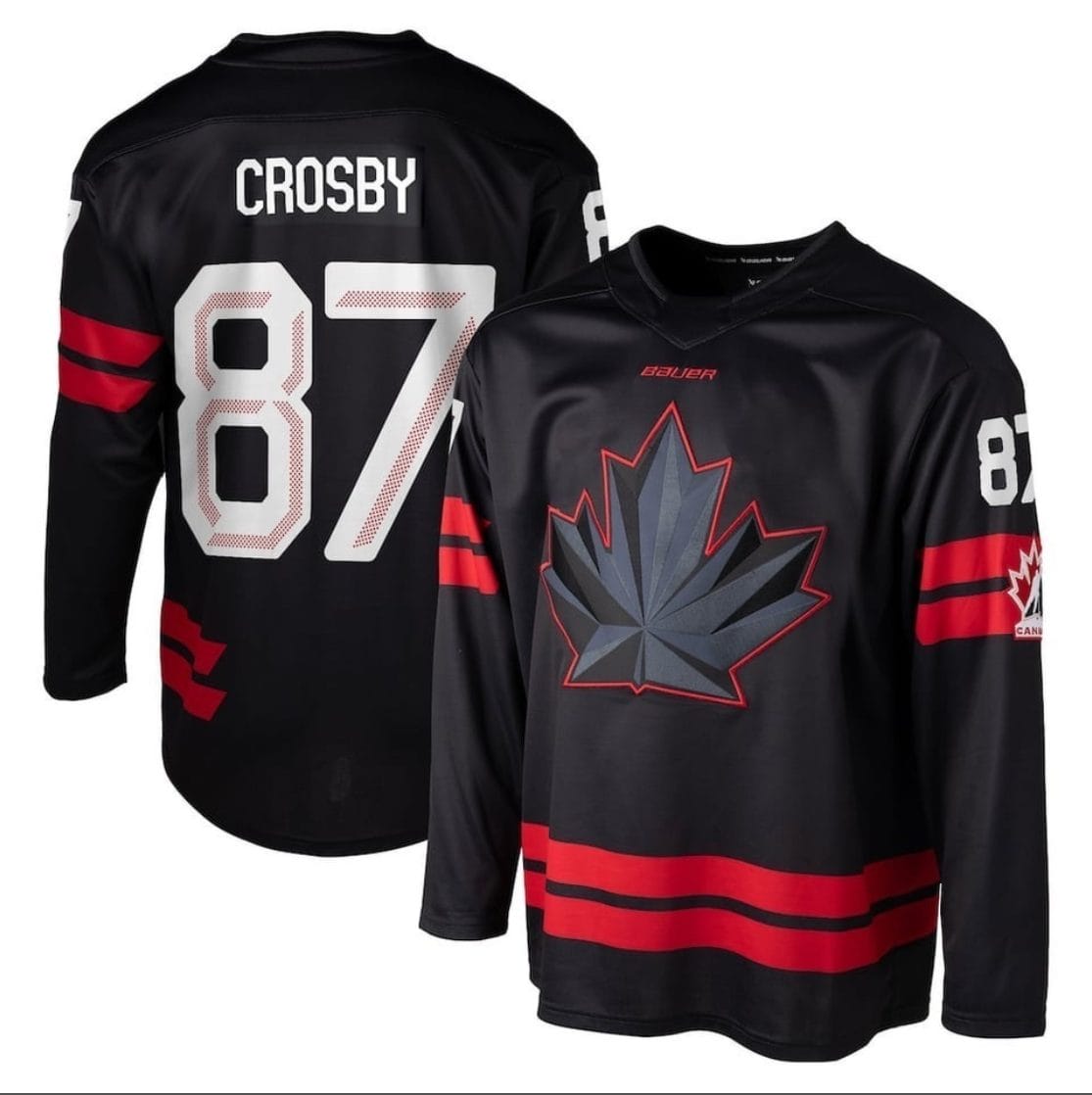 Sidney Crosby Jersey #87 Team Canada Hockey 2026 Winter Olympics Stitched Black 1 Sidney Crosby Jersey #87 Team Canada Hockey 2026 Winter Olympics Stitched Black