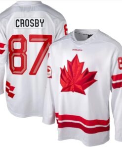 Sidney Crosby Jersey #87 Team Canada Hockey 2026 Winter Olympics Stitched White