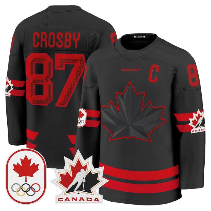 Sidney Crosby Jersey #87 Canada Olympic Premium Hockey 2026 Stitched
