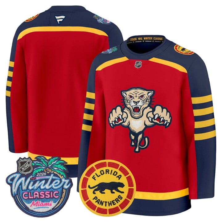 Team Jersey Florida Panthers 2026 Winter Classic Premium Stitched