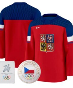 Team Jersey Blank Czechia Olympic 2026 Premium Hockey All Stitched