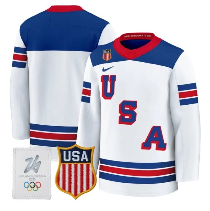 Team Jersey Blank USA Olympic 2026 Premium Hockey All Stitched - Image 2