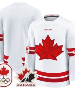 Team Jersey Canada Olympic Premium Hockey 2026 Stitched White