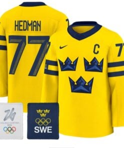 Victor Hedman Jersey #77 Sweden Olympic 2026 Premium All Stitched
